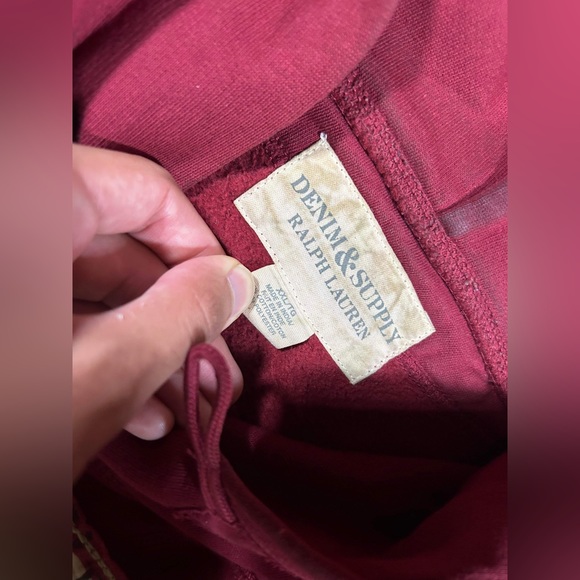 Polo Ralph Lauren Denim & Supply Mens Size XXL  Hoodie Flag RRL American - Picture 7 of 10